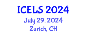 International Conference on Education and Learning Sciences (ICELS) July 29, 2024 - Zurich, Switzerland