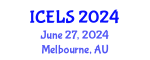 International Conference on Education and Learning Sciences (ICELS) June 27, 2024 - Melbourne, Australia