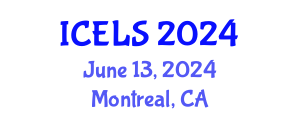 International Conference on Education and Learning Sciences (ICELS) June 13, 2024 - Montreal, Canada