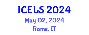 International Conference on Education and Learning Sciences (ICELS) May 02, 2024 - Rome, Italy