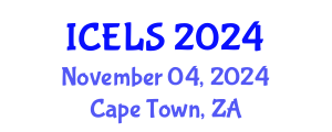 International Conference on Education and Learning Sciences (ICELS) November 04, 2024 - Cape Town, South Africa