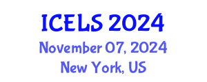 International Conference on Education and Learning Sciences (ICELS) November 07, 2024 - New York, United States