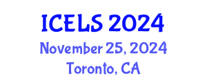 International Conference on Education and Learning Sciences (ICELS) November 25, 2024 - Toronto, Canada
