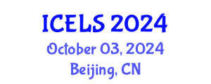 International Conference on Education and Learning Sciences (ICELS) October 03, 2024 - Beijing, China