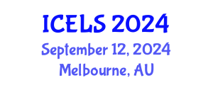 International Conference on Education and Learning Sciences (ICELS) September 12, 2024 - Melbourne, Australia