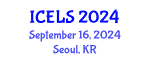 International Conference on Education and Learning Sciences (ICELS) September 16, 2024 - Seoul, Republic of Korea
