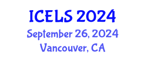 International Conference on Education and Learning Sciences (ICELS) September 26, 2024 - Vancouver, Canada