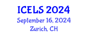 International Conference on Education and Learning Sciences (ICELS) September 16, 2024 - Zurich, Switzerland