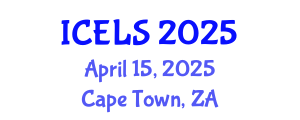 International Conference on Education and Learning Sciences (ICELS) April 15, 2025 - Cape Town, South Africa