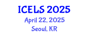 International Conference on Education and Learning Sciences (ICELS) April 22, 2025 - Seoul, Republic of Korea