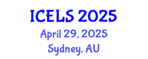 International Conference on Education and Learning Sciences (ICELS) April 29, 2025 - Sydney, Australia
