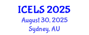 International Conference on Education and Learning Sciences (ICELS) August 30, 2025 - Sydney, Australia