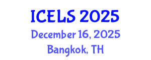 International Conference on Education and Learning Sciences (ICELS) December 16, 2025 - Bangkok, Thailand