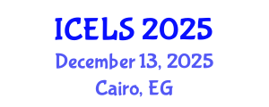 International Conference on Education and Learning Sciences (ICELS) December 13, 2025 - Cairo, Egypt