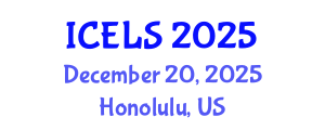 International Conference on Education and Learning Sciences (ICELS) December 20, 2025 - Honolulu, United States