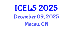 International Conference on Education and Learning Sciences (ICELS) December 09, 2025 - Macau, China