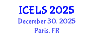 International Conference on Education and Learning Sciences (ICELS) December 30, 2025 - Paris, France