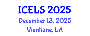 International Conference on Education and Learning Sciences (ICELS) December 13, 2025 - Vientiane, Laos