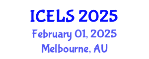 International Conference on Education and Learning Sciences (ICELS) February 01, 2025 - Melbourne, Australia