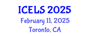 International Conference on Education and Learning Sciences (ICELS) February 11, 2025 - Toronto, Canada