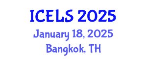 International Conference on Education and Learning Sciences (ICELS) January 18, 2025 - Bangkok, Thailand