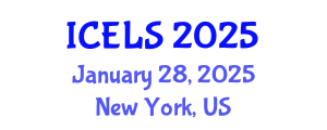 International Conference on Education and Learning Sciences (ICELS) January 28, 2025 - New York, United States
