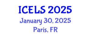 International Conference on Education and Learning Sciences (ICELS) January 30, 2025 - Paris, France