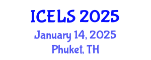 International Conference on Education and Learning Sciences (ICELS) January 14, 2025 - Phuket, Thailand