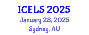International Conference on Education and Learning Sciences (ICELS) January 28, 2025 - Sydney, Australia
