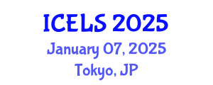 International Conference on Education and Learning Sciences (ICELS) January 07, 2025 - Tokyo, Japan