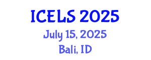 International Conference on Education and Learning Sciences (ICELS) July 15, 2025 - Bali, Indonesia