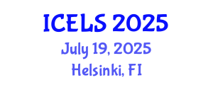 International Conference on Education and Learning Sciences (ICELS) July 19, 2025 - Helsinki, Finland