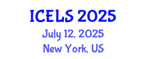 International Conference on Education and Learning Sciences (ICELS) July 12, 2025 - New York, United States