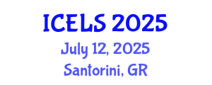 International Conference on Education and Learning Sciences (ICELS) July 12, 2025 - Santorini, Greece
