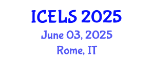 International Conference on Education and Learning Sciences (ICELS) June 03, 2025 - Rome, Italy