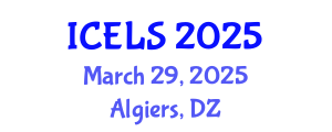 International Conference on Education and Learning Sciences (ICELS) March 29, 2025 - Algiers, Algeria