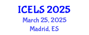 International Conference on Education and Learning Sciences (ICELS) March 25, 2025 - Madrid, Spain