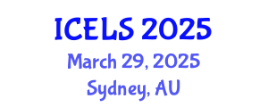 International Conference on Education and Learning Sciences (ICELS) March 29, 2025 - Sydney, Australia