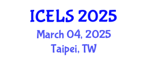 International Conference on Education and Learning Sciences (ICELS) March 04, 2025 - Taipei, Taiwan