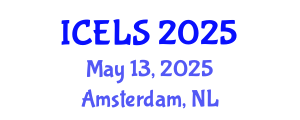 International Conference on Education and Learning Sciences (ICELS) May 13, 2025 - Amsterdam, Netherlands