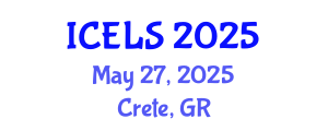 International Conference on Education and Learning Sciences (ICELS) May 27, 2025 - Crete, Greece