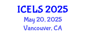 International Conference on Education and Learning Sciences (ICELS) May 20, 2025 - Vancouver, Canada