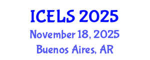 International Conference on Education and Learning Sciences (ICELS) November 18, 2025 - Buenos Aires, Argentina