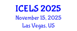 International Conference on Education and Learning Sciences (ICELS) November 15, 2025 - Las Vegas, United States