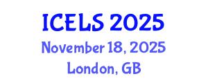 International Conference on Education and Learning Sciences (ICELS) November 18, 2025 - London, United Kingdom