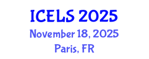 International Conference on Education and Learning Sciences (ICELS) November 18, 2025 - Paris, France