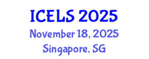 International Conference on Education and Learning Sciences (ICELS) November 18, 2025 - Singapore, Singapore