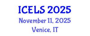 International Conference on Education and Learning Sciences (ICELS) November 11, 2025 - Venice, Italy