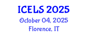 International Conference on Education and Learning Sciences (ICELS) October 04, 2025 - Florence, Italy