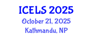 International Conference on Education and Learning Sciences (ICELS) October 21, 2025 - Kathmandu, Nepal